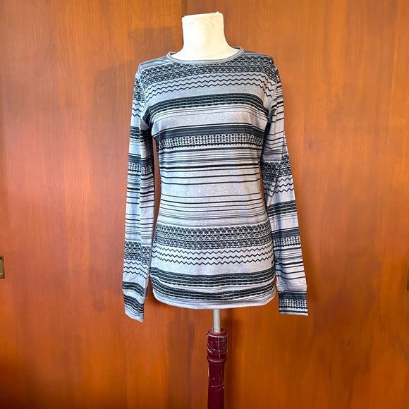 Burton Tops - Burton gray patterned base layer